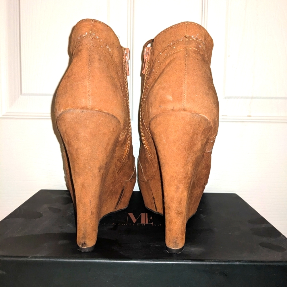 Rust Platform Wedge Bootie 10 - Picture 3 of 7